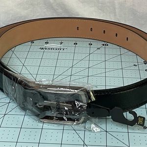 🥋 XXXL Mens Genuine Leather Belt. NWT Unbranded  Black leather. Pebble Leather.